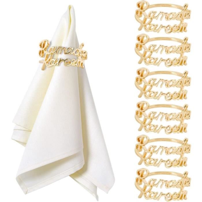 Anneaux De Serviette De Noël En Forme De Renne - Boucles De