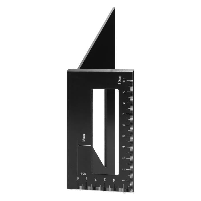 Calibre à onglets - Jauge À Onglet D'angle En Aluminium, Règle D'assemblage De Sciage, Outil