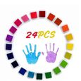 Tampons Encreurs Enfants, Encre Empreinte Digitale Lavable Non-Toxic Color Ink pour Empreinte, Craft Stamps, Tampons de Cartes et-1