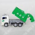TD® Camion Poubelle Recyclage-Voiture Enfant Vert Maquette Camion Benne Garbage Truck Jouet Cadeau d'anniversaire Noël Fête-1