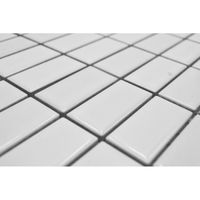 Mosaïque céramique blanc mat Revêtement de baignoire Carreaux de cuisine MOS18-0111 - Bricolage
