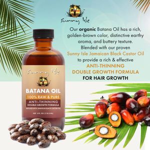Huile De Ricin Noire Jamaïcaine Pure - 100g - Pour La Croissance Et La Brillance Des Cheveux - Flacon 100g