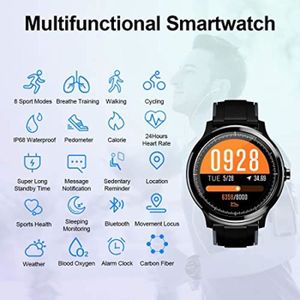 Montre connectée sport Montre Connectée Homme GOKOO Smartwatch Full Tacti