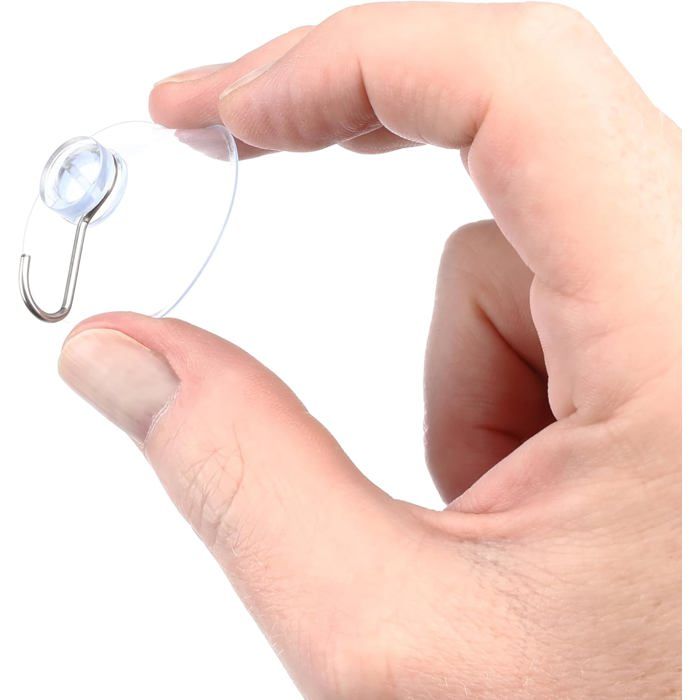 Lot De 12 Crochets Ventouse Transparents - 40 Mm - Pour Salle De Bain, Cuisine, Décoration - 5