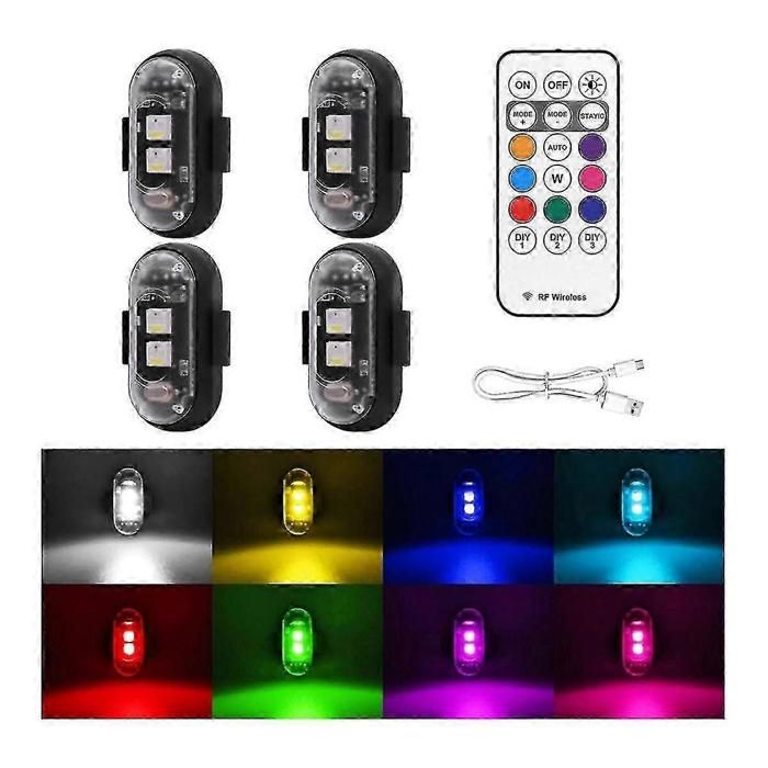 Amycute Stroboscope LED Sans Fil 7 Couleurs - Lampe Stroboscopique Moto