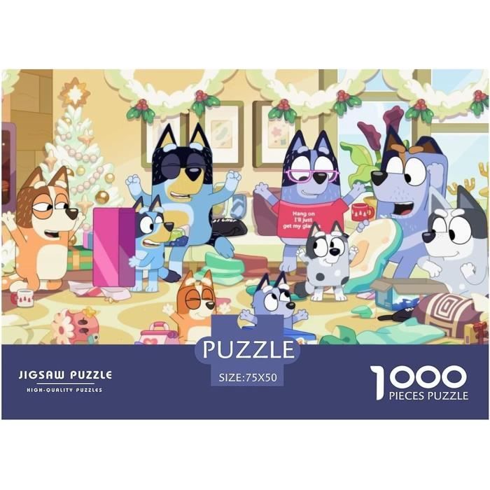 Bluey Puzzles Pour Adolescents Adultes 1000 Pieces Dessin Animé Puzzles ...