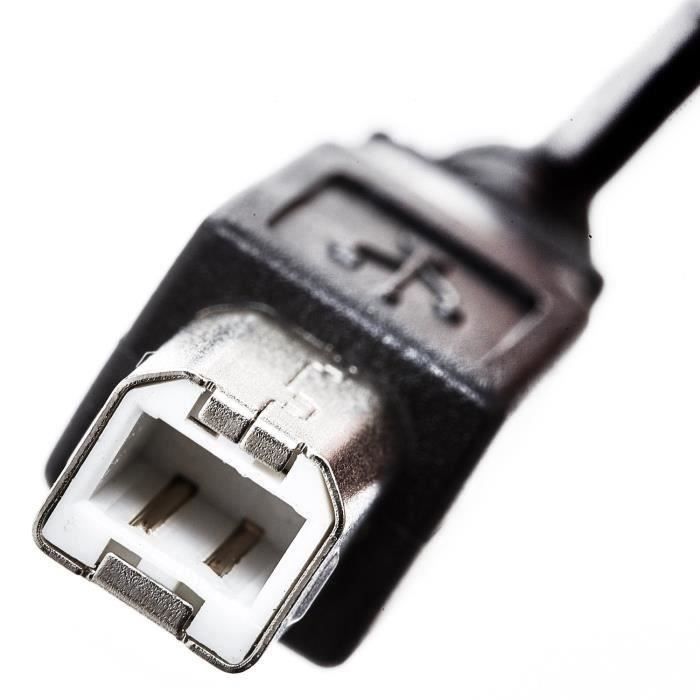 3 FT USB 2.0 A-B Prnter Scanner Cable Whte HP Samsung Canon Lexmark