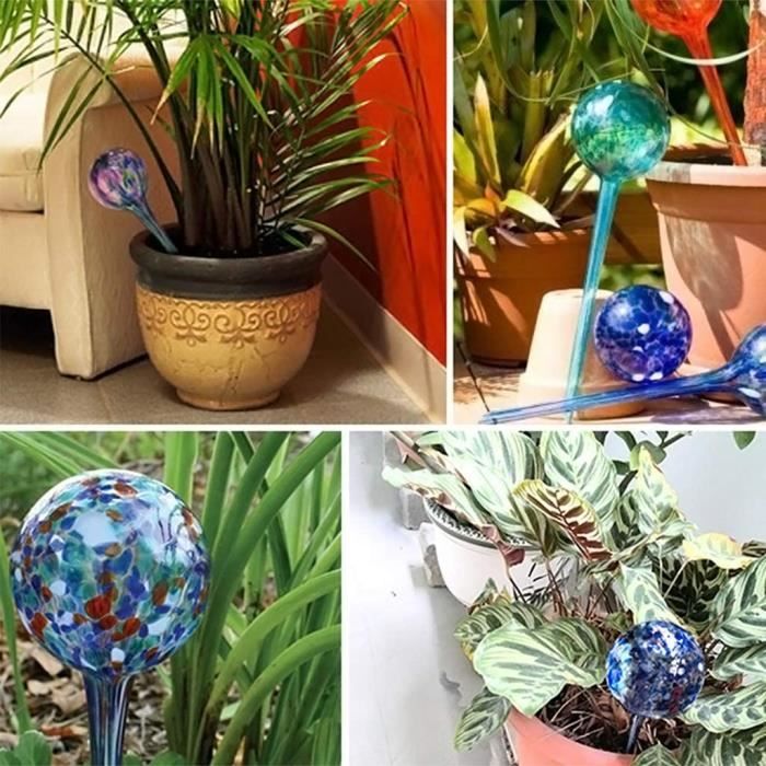 Lot De 3 Globes D’arrosage Automatique 500ml – Plastique Transparent, Irrigation En Douceur, Pour Plantes Intérieur Et Extérieur, Design Conique