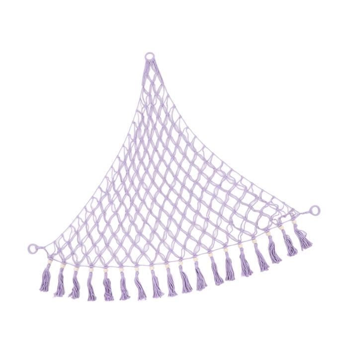 Hamac en forme de filet de rangement pour jouets en macramé Pour chambre d'enfant, salle de jeux