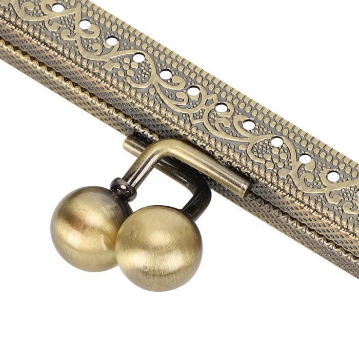 Cadre De Sac à Main - Silver Mid - Métal - Poignée Vintage - Serrure De