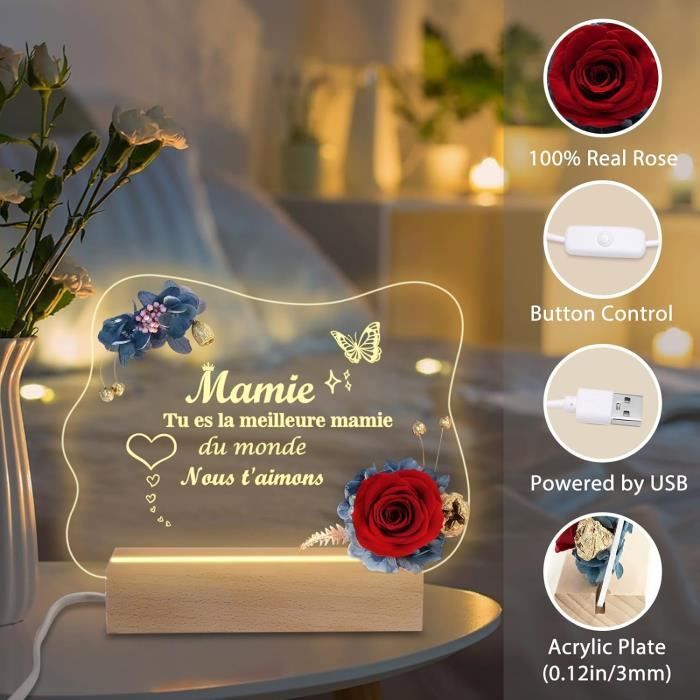 Étui à Lunettes Cadeau Pour Mamie - Gravure "Meilleure Mamie" - Protection Anti-Rayures, Chiffon Inclus - Cadeau Grand-Mère