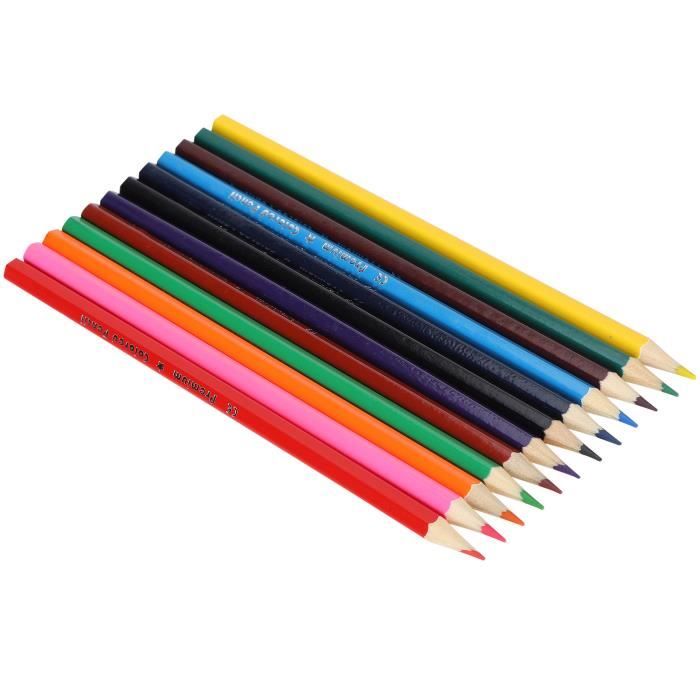 12 Couleurs Crayon de Couleur Enfant Ecole Maison Dessin Peinture