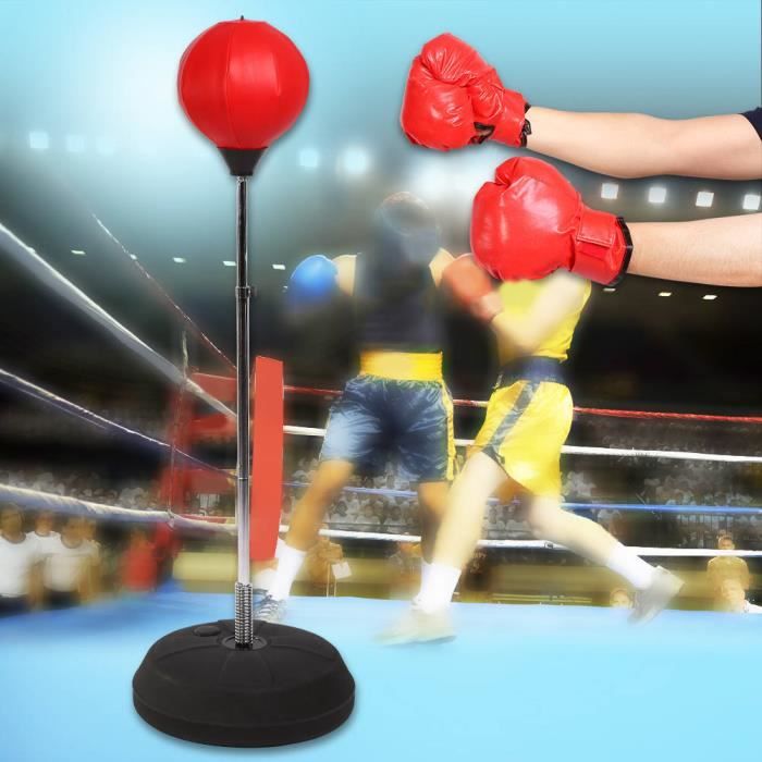 Punching Ball Gonglable avec Gants de Boxe