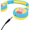 Casque Audio Enfant 2-en-1 Bluetooth Stereo, sans Fil, Filaire, Son limite, Pliable, Ajustable, Jaune/Bleu-2