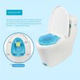 Toilette Portable Pour Bébé - Pot Et Siège De Toilette Potty Bébé Toilette Siège De Toilettes Trainer - Bleu-2
