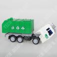 TD® Camion Poubelle Recyclage-Voiture Enfant Vert Maquette Camion Benne Garbage Truck Jouet Cadeau d'anniversaire Noël Fête-2