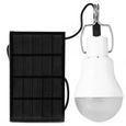 GA22533Lumière solaire camping LED Tente lampe rechargeable d'urgence de nuit Voyage extérieur Ampoule Noir-2