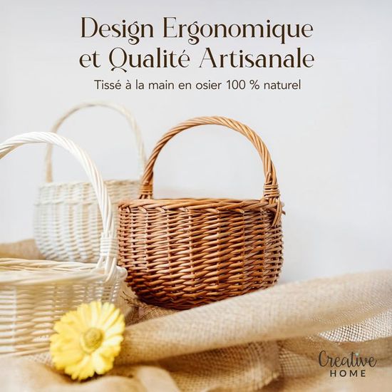 Panier de pêche à la mouche en osier vintage CREEL avec
