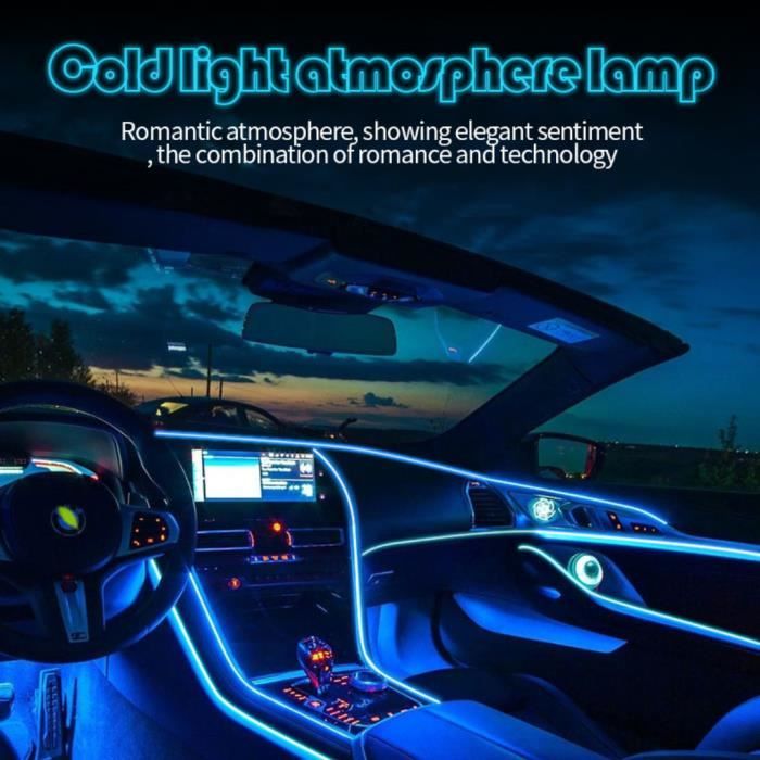 Éclairage d'ambiance LED pour intérieur de voiture, 18 en 1, rvb