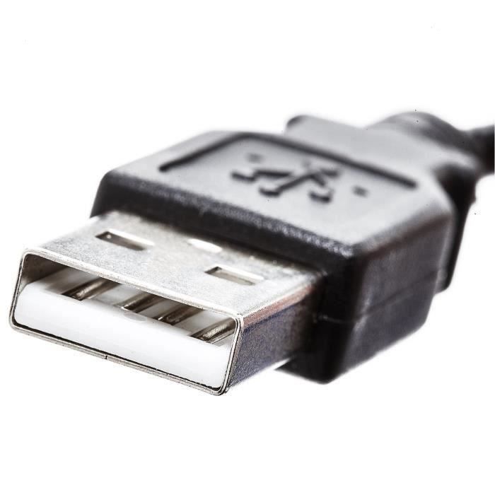 Câble d′imprimante USB-A mâle à USB-B mâle - Noir - 1.82 m