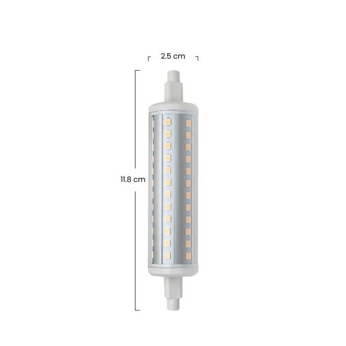 Ampoule LED R7S 118mm 40W Dimmable, Blanc Froid 6000K, CRI 80 , Équivalent Lampe Halogène J118 400W, Angle De Faisceau 360°, 3000LM Ampoule 118mm R7S
