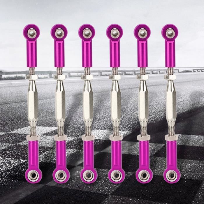 CENPEK Tringlerie De Direction Réglable En Aluminium - Lot De 6 Pour Wltosy A959 A969 A979 K929 - 44-54 Mm - RC Voiture 1/18 Buggy