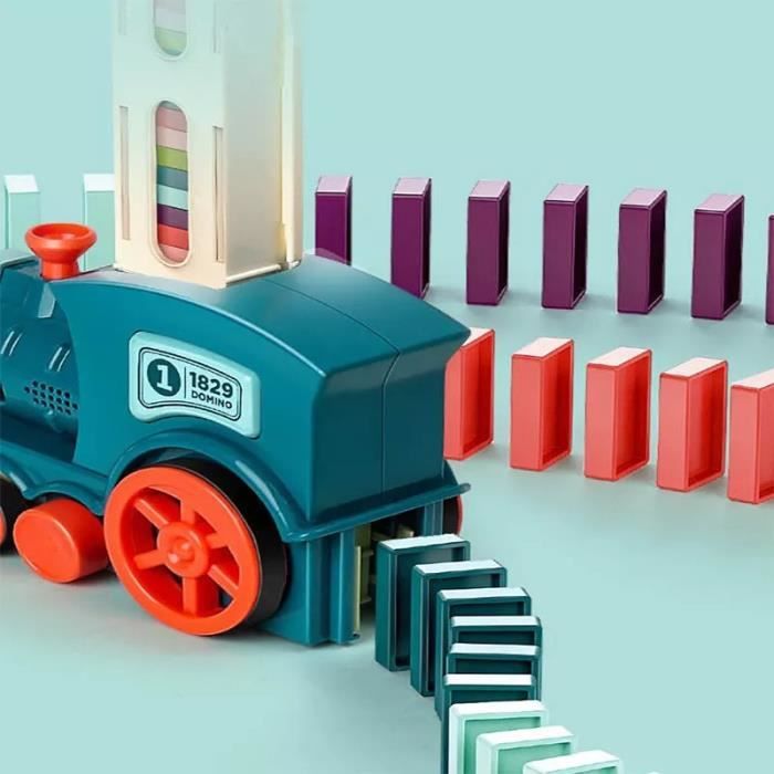 Acheter Boono Domino Installation automatique 200 pièces Domino renversant jouet pour enfants Train Domino jouet cadeau (Lot de 2