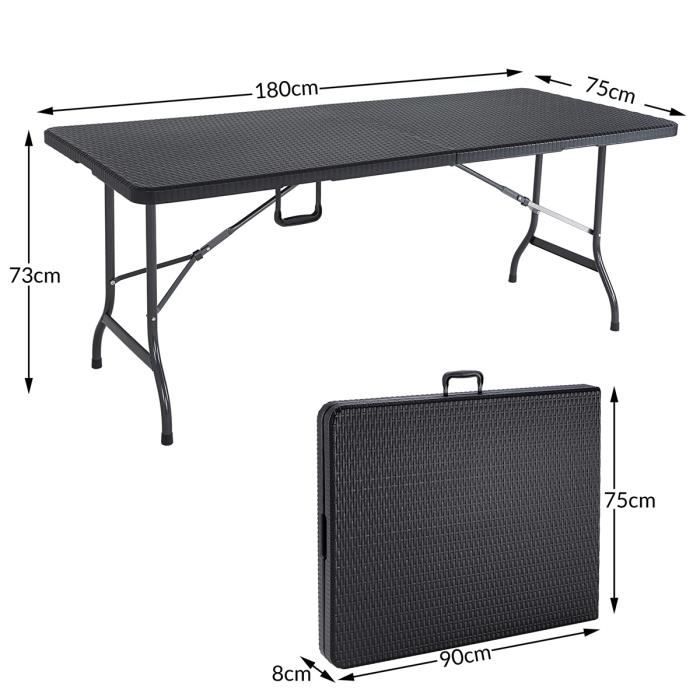 VidaXL Table De Jardin Plastique Multistore 2002 Résistante Aux Intempéries - 78 X 55 X 38 Cm Moka