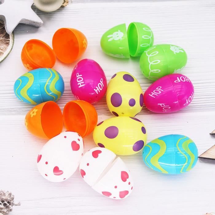 Busybee Lot de 3 œufs de Pâques géants à remplir en plastique Transparent 25 cm Busybee Lot de 3 œufs de Pâques géants à remplir en plastique Transparent 25 cm