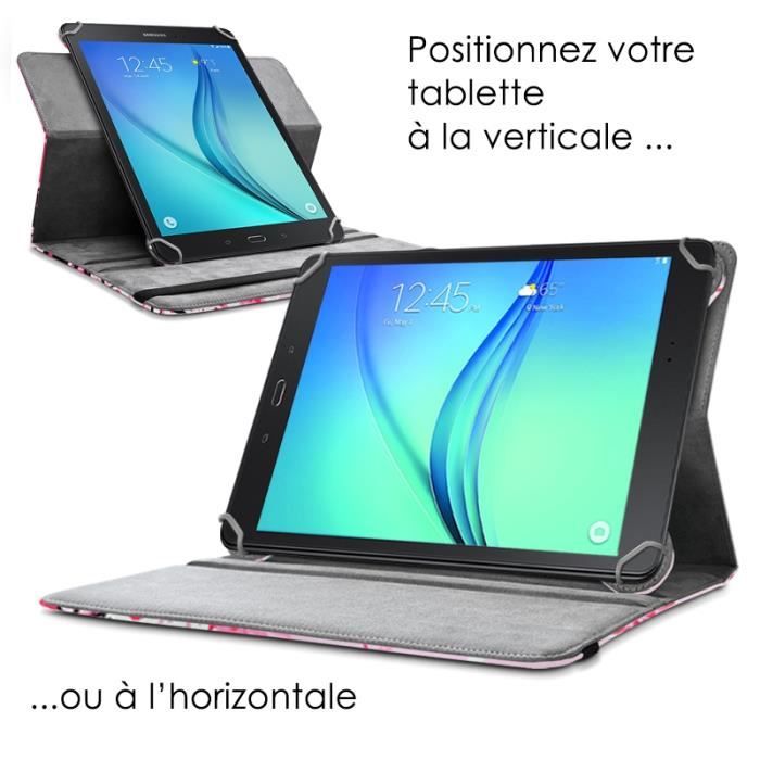 Etui Support Universel L Motif HF30 pour Tablette2