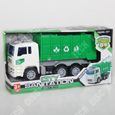 TD® Camion Poubelle Recyclage-Voiture Enfant Vert Maquette Camion Benne Garbage Truck Jouet Cadeau d'anniversaire Noël Fête-3
