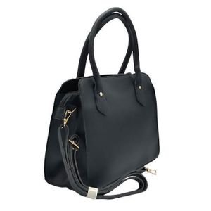 Sac à Main Femme Cuir Gris Effet Crocodile - Fabriqué En France - Moyen Bandoulière