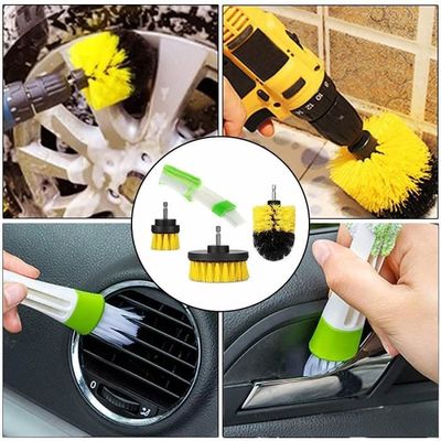 Mikiuly Lot De 4 Brosses De Nettoyage Pour Intérieur De Voiture, Brosse