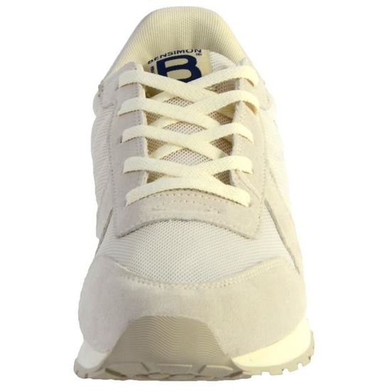 Basket Bensimon Running H15258C77 Ecru Homme Occasionnel Cdiscount Sport