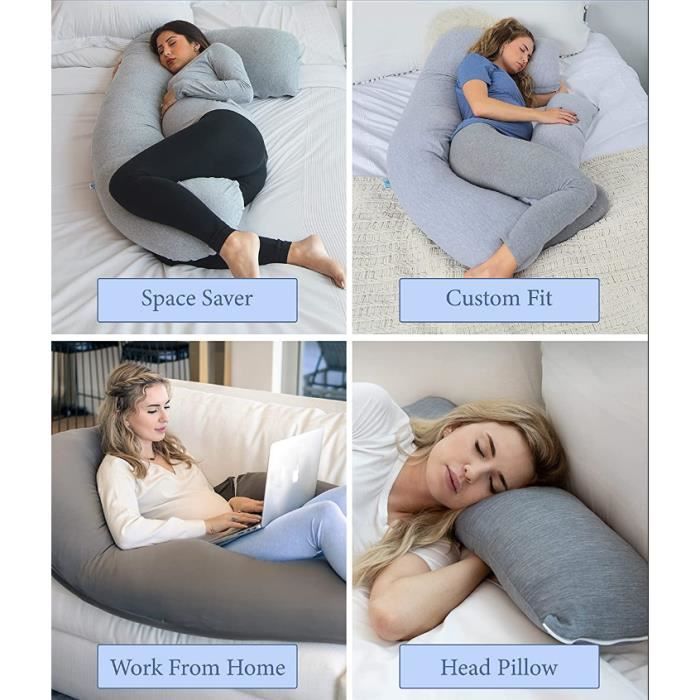 Coussin de Grossesse pour Femme Enceinte en Forme de U pour
