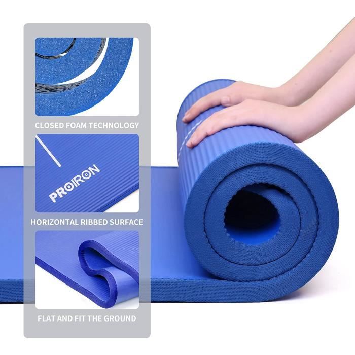 Tapis de Yoga Epais PROIRON - 183x66cm - Antidérapant et Durable
