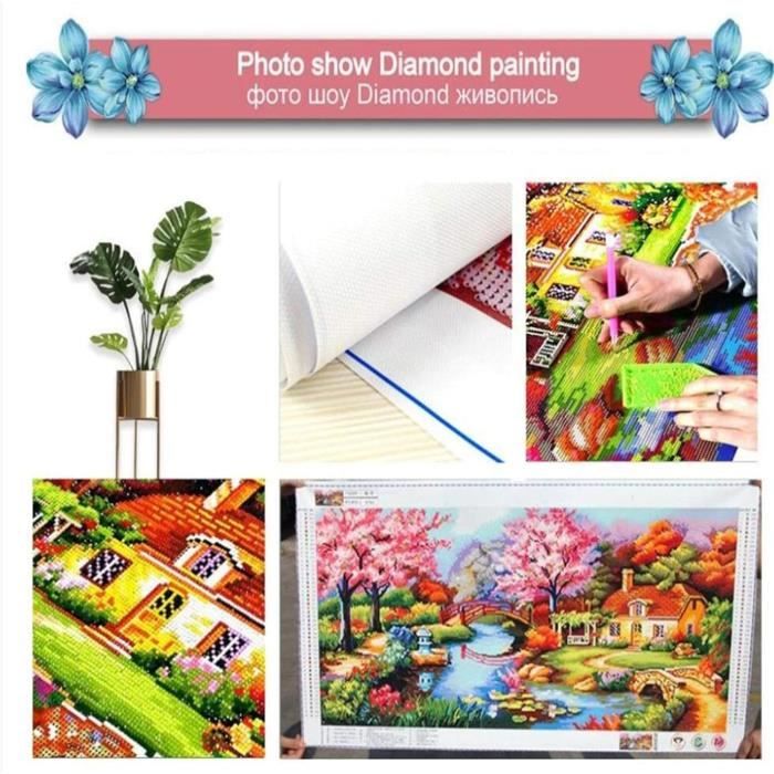 Bricolage 5D Diamond Painting Kits Complets Adultes-Enfants, Femme Indienne Loup Point De Croix