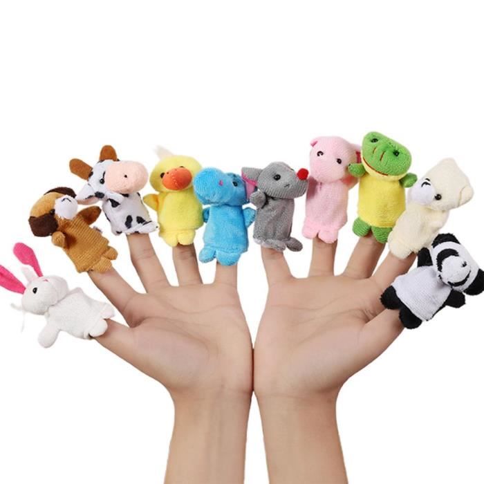 Ensemble de marionnettes à doigt - 8 marionnettes à doigt différentes