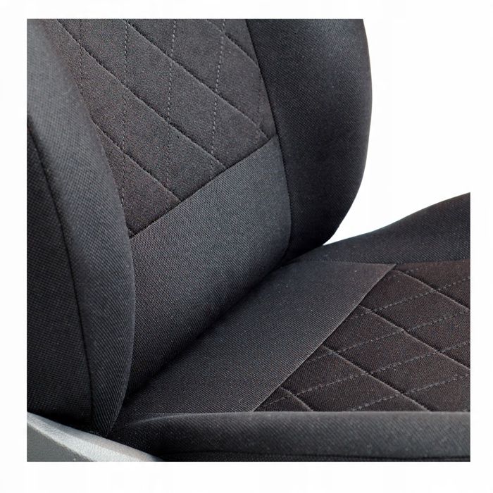 Housses De Siège Voiture Universelles Polyester Gris - Lot 2 Sièges Avant + Appuie-têtes Modèle R1