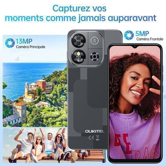 Smartphone Oukitel C57s - Écran 6,52