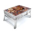 Barbecue Charbon de Bois - UTTORA - Table Pliable - 5 Personnes-0