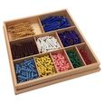 Montessori Perles Noires et Blanches Cofffret Kit Jouet de Calcul pr Enfant