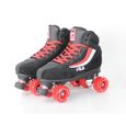 Rollers Quad Ace Rental - FILA - Mixte - Noir/Rouge - Pour Adulte - Sports Roller-0