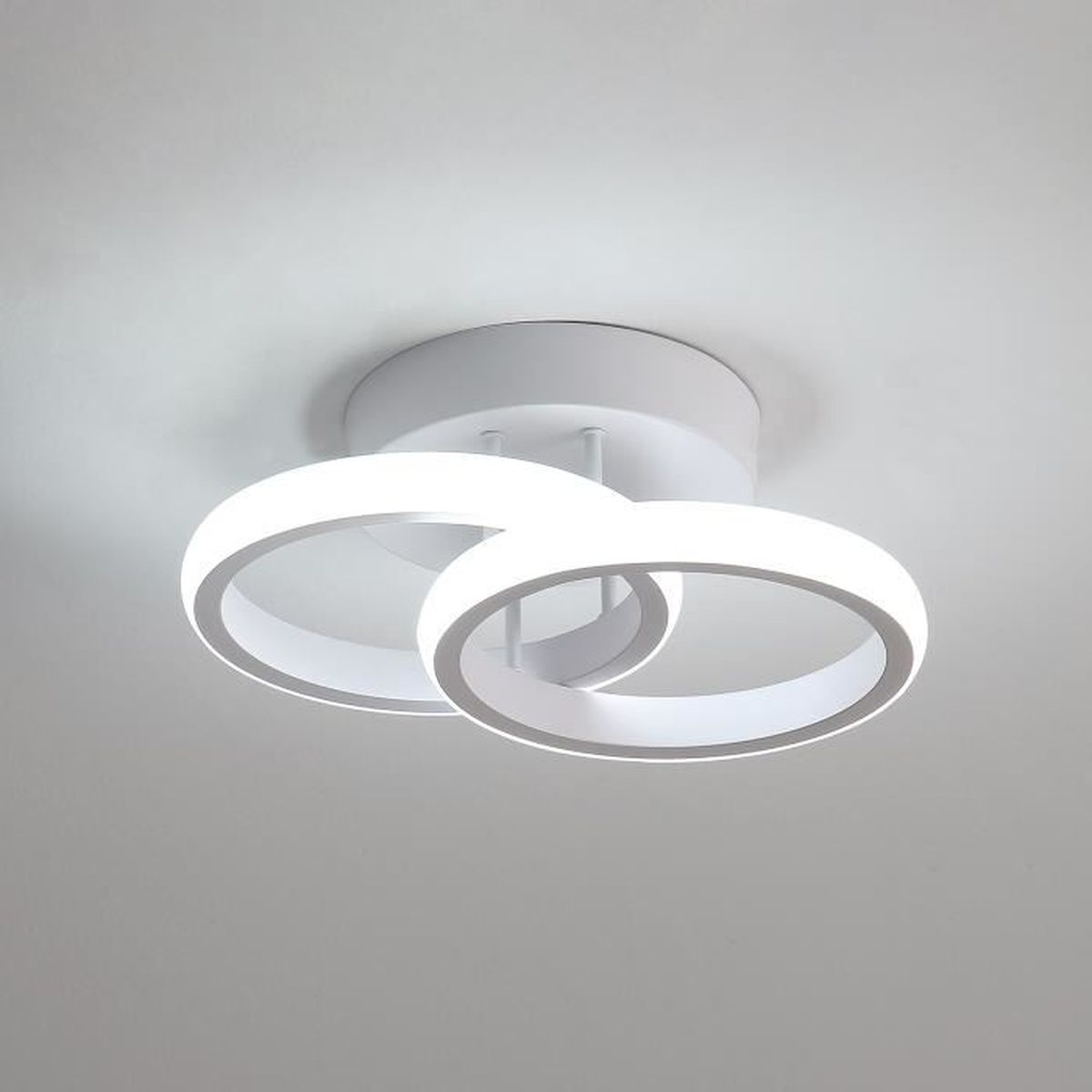 Plafonnier LED Hofstein – Luminaire Suspendu Blanc Moderne – Pour Salon, Chambre, Couloir