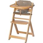 BÉBÉ CONFORT BEBECONFORT TIMBA + coussin Chaise haute bébé, Chaise bois évolutive, de 6 mois à 99 ans, Chaise Bois et coussin beige