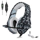 ONIKUMA Casque Gaming pour PS4 Xbox One, Camouflage Casque Gamer avec Micro Jeux Vidéo Gaming Compatible pour PC Xbox One S Laptop