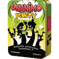 Unanimo : Party | Jeu de société | À partir de 10 ans | 3 à 12 joueurs | 20 minutes | Cocktail Games