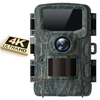 CAMPARK Caméra de chasse 4K 40MP - Vision nocturne - Déclencheur 0.1s - IP66 - 2'' LCD