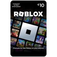 Carte cadeau numérique de 10€ à utiliser sur Roblo