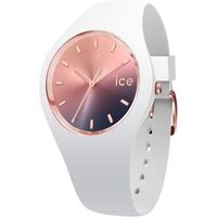 Ice-Watch - Ice Sunset Midnight - Montre Blanche pour Femme avec Bracelet en Silicone - 015749 (Medium)